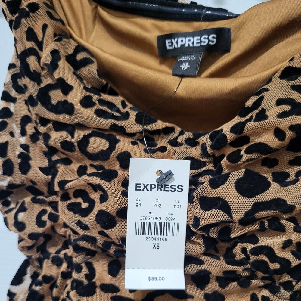 Leopard Print Off The Shoulder Ruched Sheath Dress